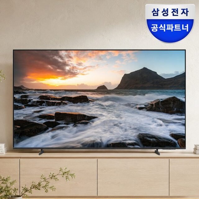 삼성 4K UHD 스마트 사이니지 TV 1등급 티비 기사님 방문설치 107.9cm(43인치), 스탠드
